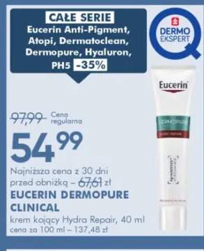 Krem kojący Hydra Repair EUCERIN DERMOPURE CLINICAL 40ml