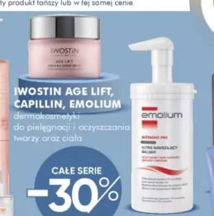Dermokosmetyki do pielęgnacji i oczyszczania twarzy oraz ciała IWOSTIN AGE LIFT, CAPILLIN, EMOLIUM