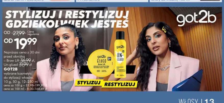 Kosmetyki do stylizacji włosów GOT2B