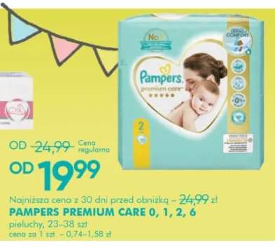 Pieluchy PAMPERS PREMIUM CARE 0
