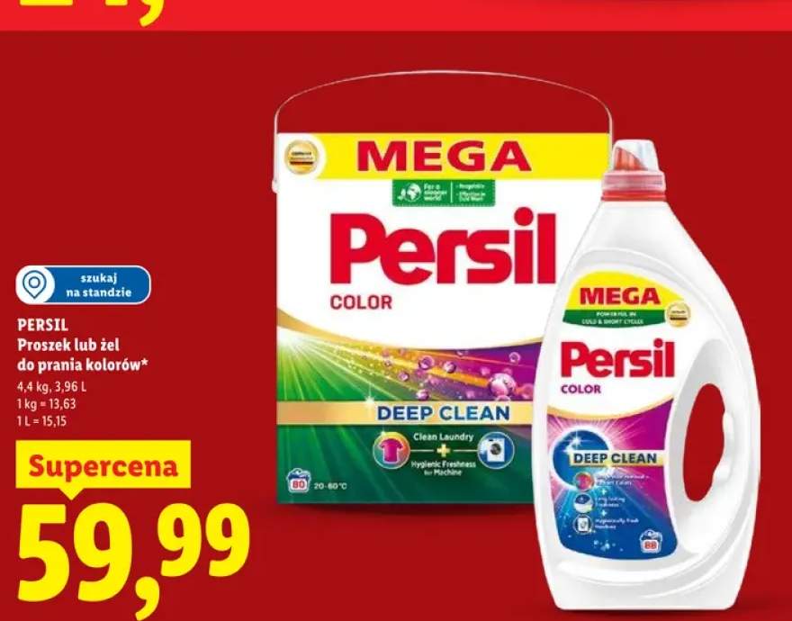 Żel do prania Persil Color Deep Clean Mega
