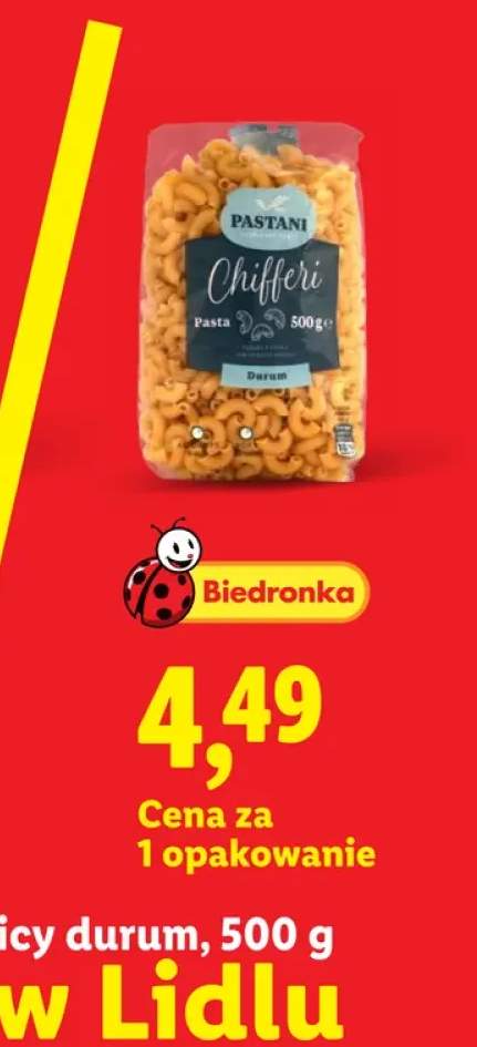 Makaron z pszenicy durum Chifferi Pastani
