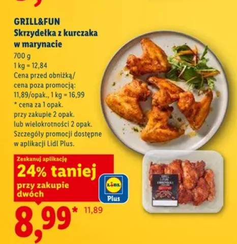 Skrzydełka z kurczaka w marynacie Grill&Fun