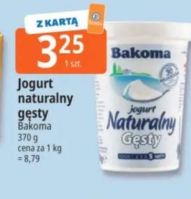 Jogurt naturalny gęsty Bakoma