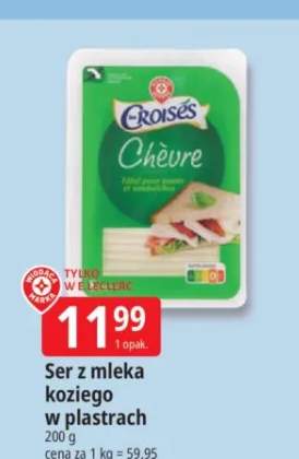 Ser z mleka koziego w plastrach Croisés