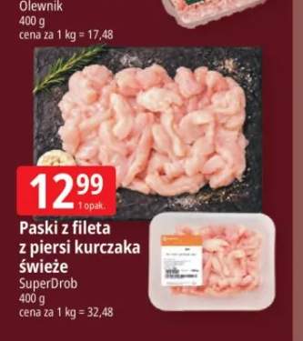 Paski z fileta z piersi kurczaka świeże SuperDrob