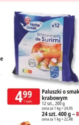 Paluszki o smaku krabowym Pêche Océan 12-pak