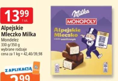 Alpejskie Mleczko Milka o smaku waniliowym