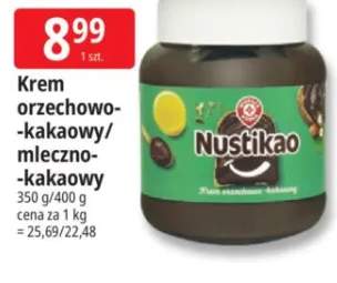 Krem orzechowo-kakaowy Nustikao