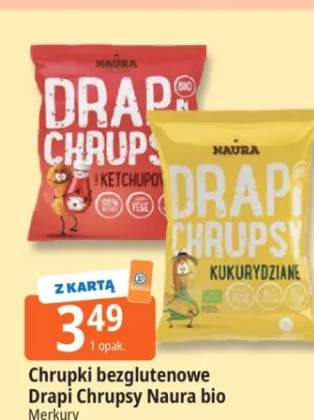 Chrupki bezglutenowe Drapi Chrupsy Naura bio