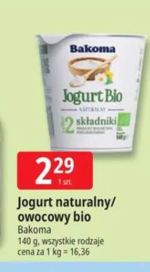 Jogurt naturalny bio Bakoma