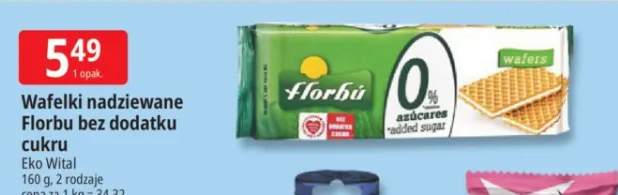Wafelki nadziewane Florbu bez dodatku cukru