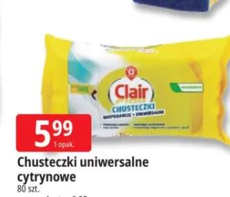 Chusteczki uniwersalne cytrynowe Clair