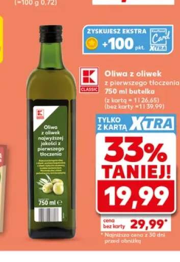 Oliwa z oliwek z pierwszego tłoczenia K-Classic