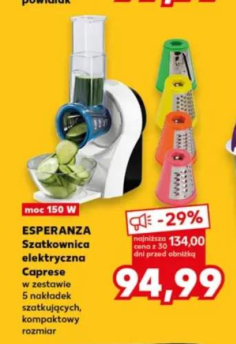 Szatkownica elektryczna Esperanza Caprese
