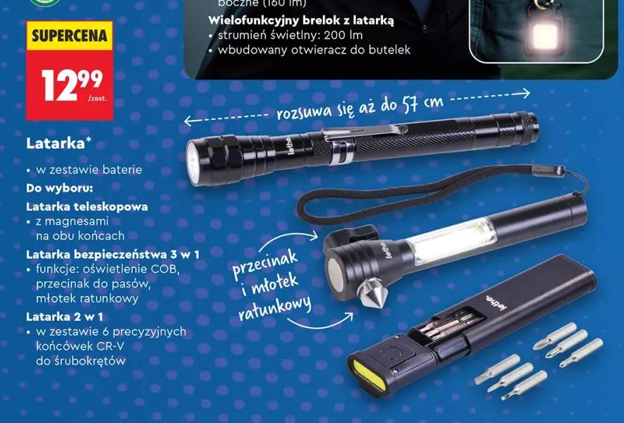 Latarka bezpieczeństwa 3 w 1 Lethe.