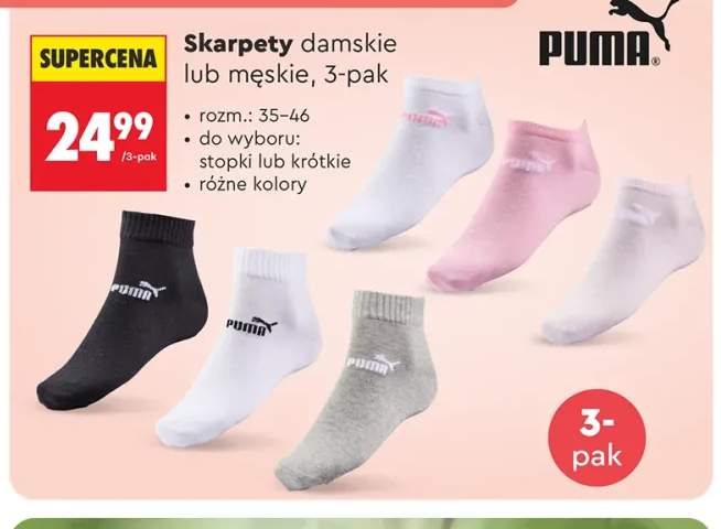 Skarpety damskie Puma 3-pak