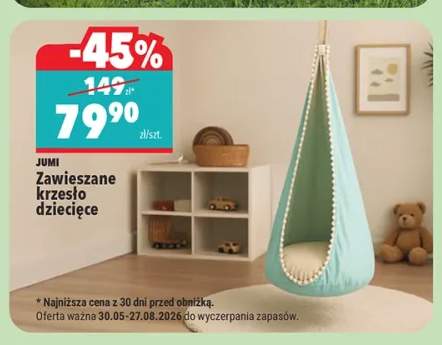 Zawieszane krzesło dziecięce Jumi