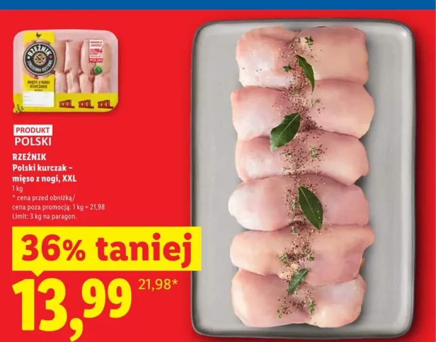 Polski kurczak - mięso z nogi Rzeźnik XXL