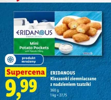 Kieszonki ziemniaczane z nadzieniem tzatziki Eridanous