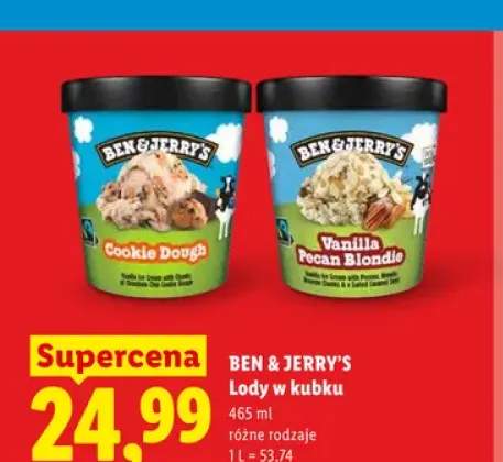 Lody w kubku Ben & Jerry's Vanilla Pecan Blondie