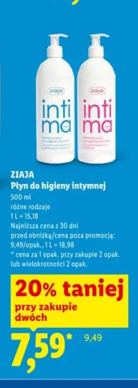 Płyn do higieny intymnej Ziaja Intima