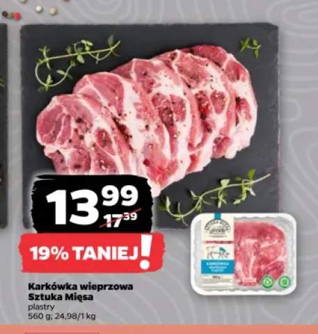 Karkówka wieprzowa Sztuka Mięsa plastry