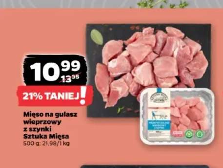 Mięso na gulasz wieprzowy z szynki Sztuka Mięsa