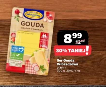 Ser Gouda Włoszczowa plastry