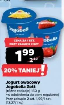 Jogurt owocowy Jogobella Zott