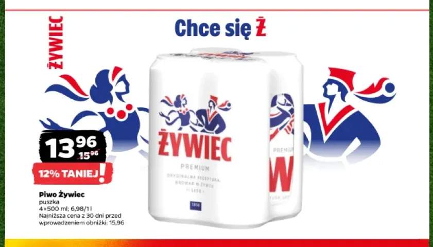 Piwo Żywiec 4-pak 500 ml