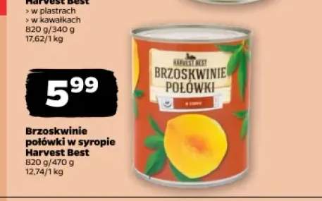 Brzoskwinie połówki w syropie Harvest Best