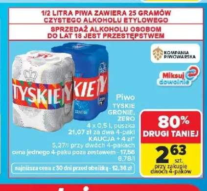 Piwo Tyskie Gronie 4-pak
