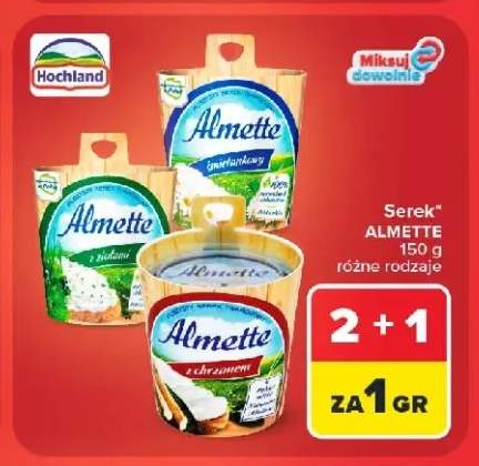 Serek Almette śmietankowy