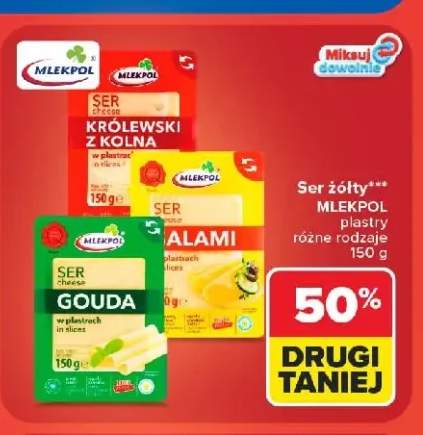 Ser Królewski z Kolna plastry Mlekpol