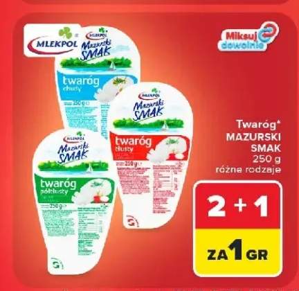 Twaróg chudy Mazurski Smak Mlekpol