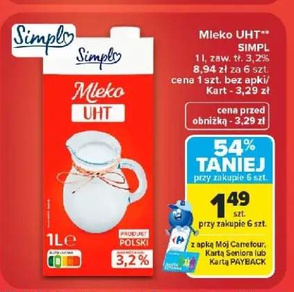Mleko UHT 3,2% Simpl