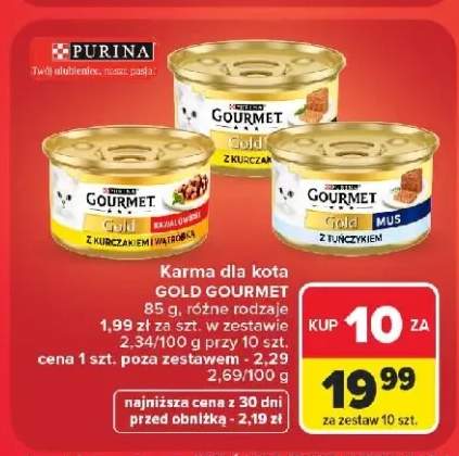 Karma dla kota Gourmet Gold z kurczakiem