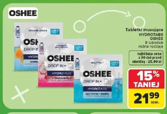 Tabletki musujące Hydrotabs Oshee