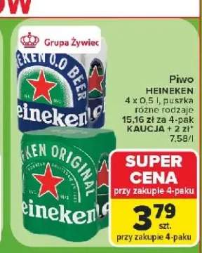 Piwo Heineken Original 4-pak 500 ml