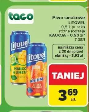 Piwo smakowe Litovel Mango & Limeta 500 ml