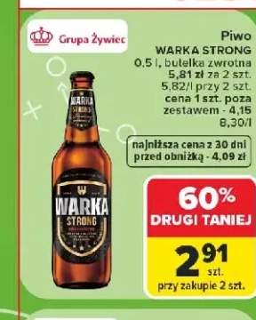 Piwo Warka Strong