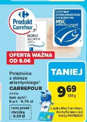 Polędwica z dorsza atlantyckiego Carrefour