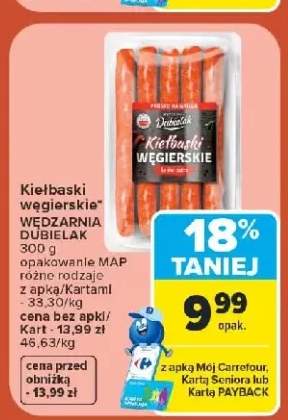 Kiełbaski węgierskie Wędzarnia Dubielak