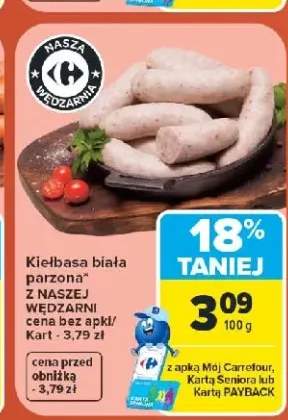 Kiełbasa biała parzona Z Naszej Wędzarni