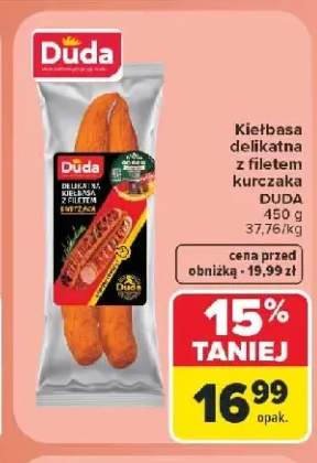 Kiełbasa delikatna z filetem kurczaka Duda