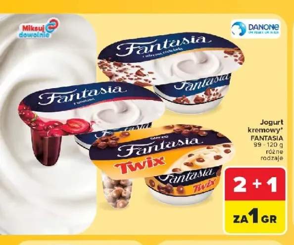 Jogurt kremowy Fantasia z wiśniami