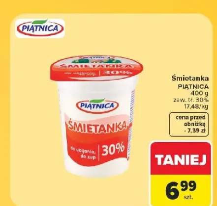 Śmietanka Piątnica 30%