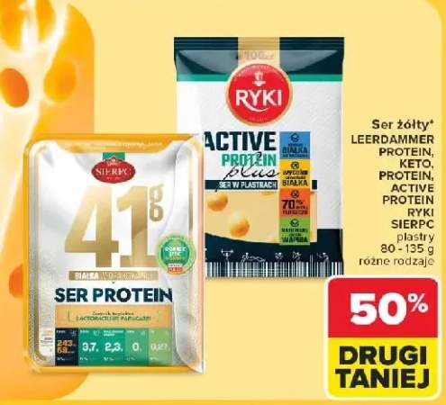 Ser żółty Leerdammer Protein
