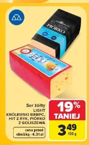 Ser żółty light Królewski Sierpc